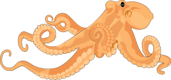Octopus 02 medium 600pixel clipart, vector clip art - ClipartsFree