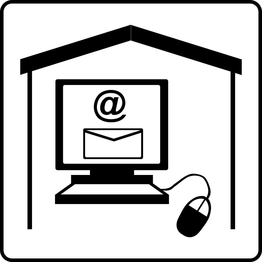 Hotel Icon Has Email In Room SVG Vector file, vector clip art svg ...