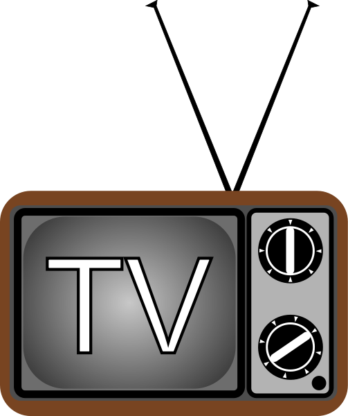 television,TV SVG Vector file, vector clip art svg file - ClipartsFree