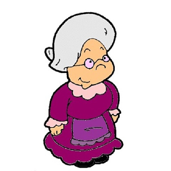 clipart old lady cartoon - photo #21