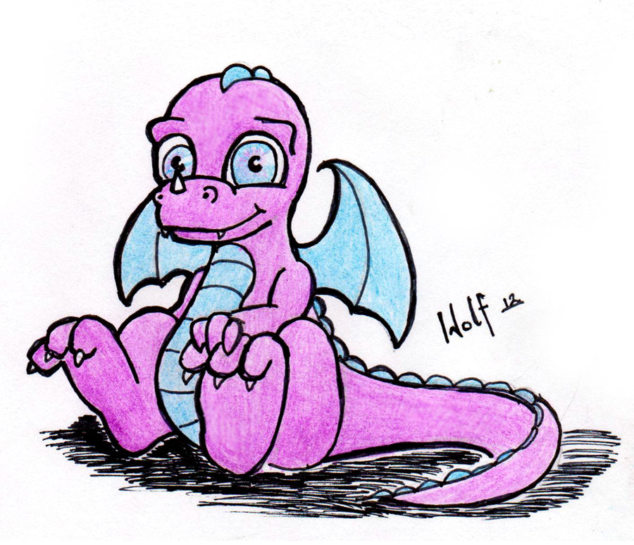 Purple Baby Dragon by MistaWolf on deviantART