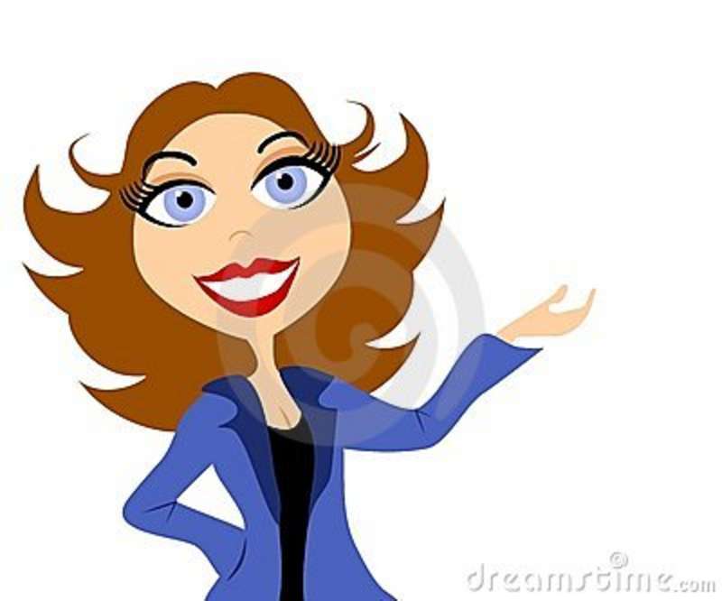Businesswoman Clipartbusiness Woman Presentation Royalty Free ...