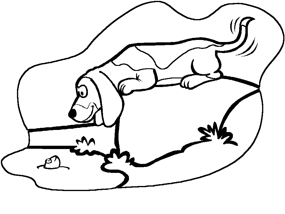 bloodhounds Colouring Pages (page 2)