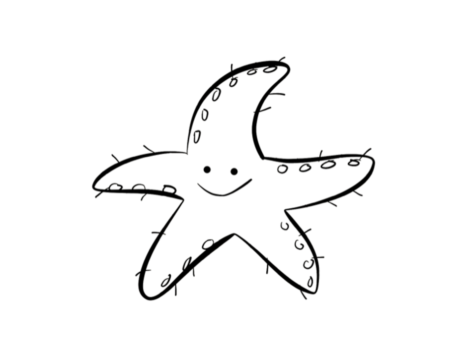 Starfish At Rest Coloring Pages Download Free Starfish At Rest ...
