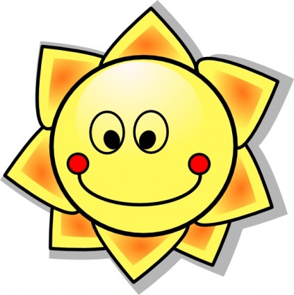 Smiling Cartoon Sun clip art Vector clip art - Free vector for ...
