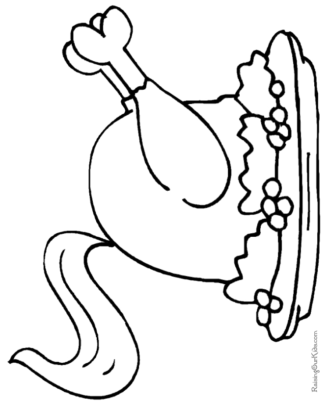kaboose coloring pages thanksgiving meal - photo #18