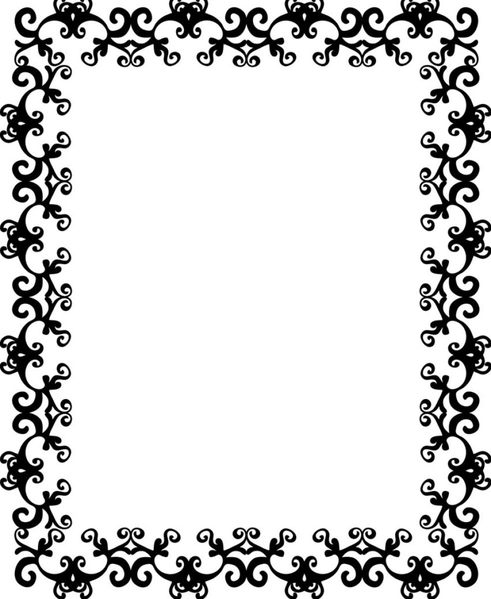 Black And White Page Border - ClipArt Best