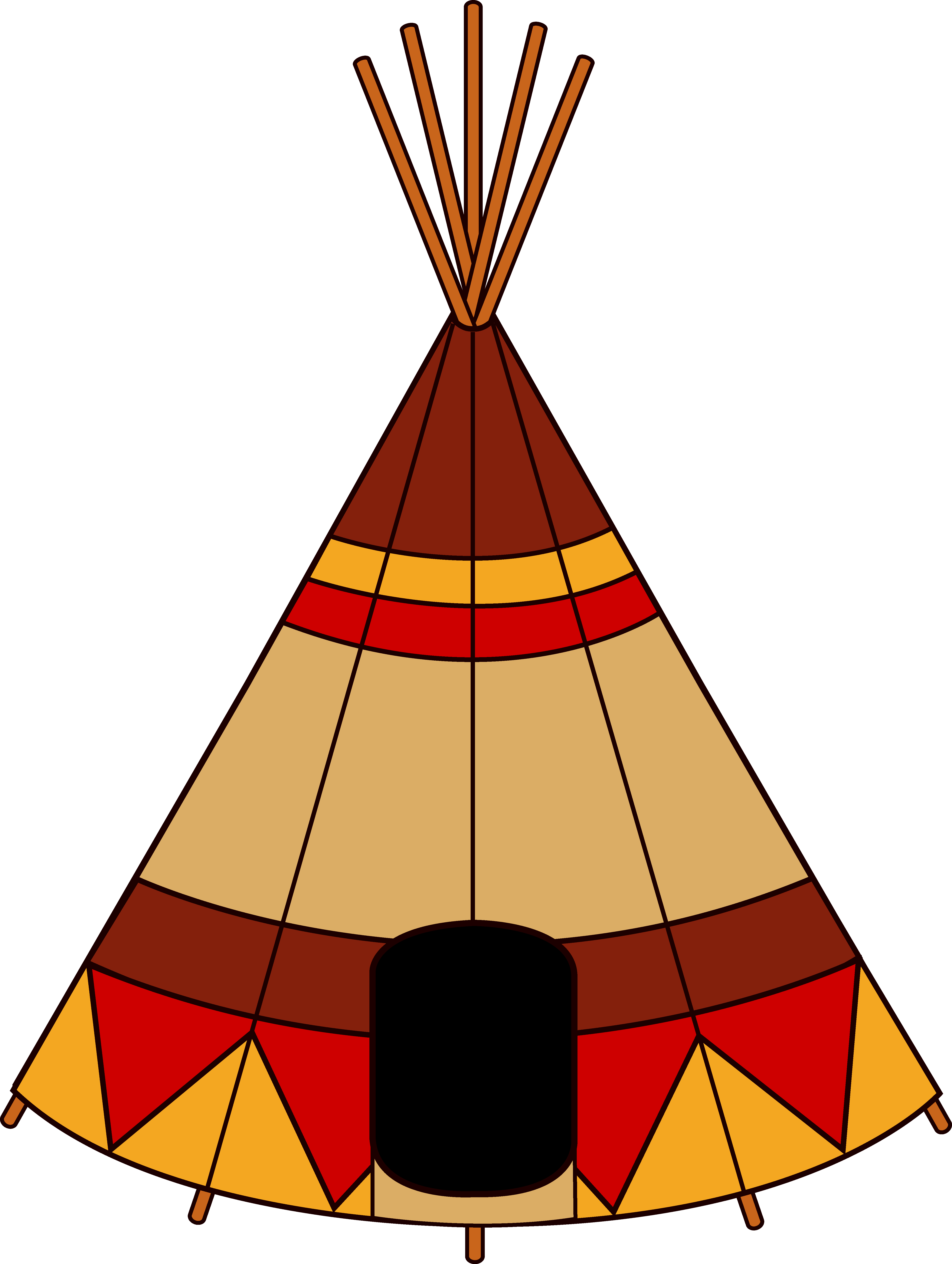 Native American Teepee - Free Clip Art