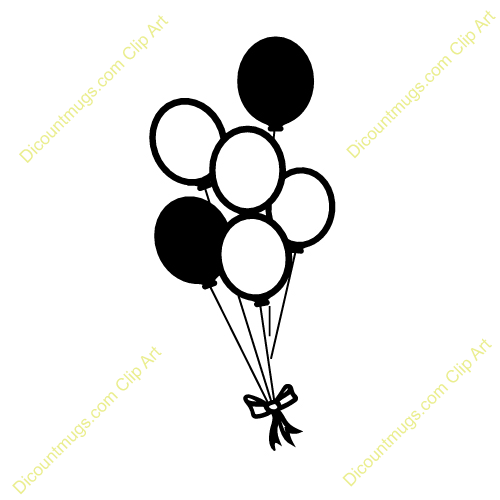 Birthday Balloons Clipart Black And White | Clipart Panda - Free ...