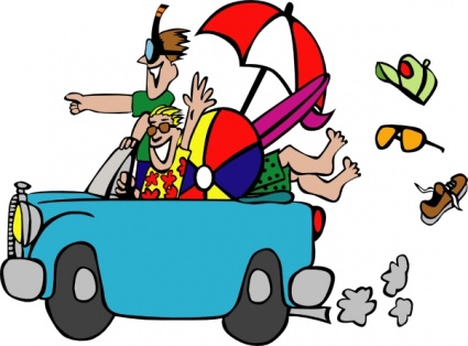 Trip To The Beach clip art - Download free Transport vectors