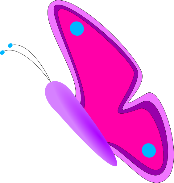 Butterfly clip art - vector clip art online, royalty free & public ...