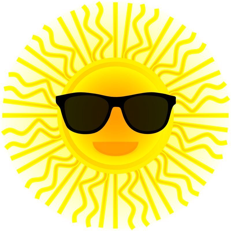Smiling Sun With Sunglasses
