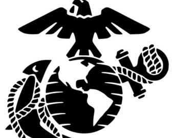 Items similar to Texas USMC Eagle Globe and Anchor decal on Etsy