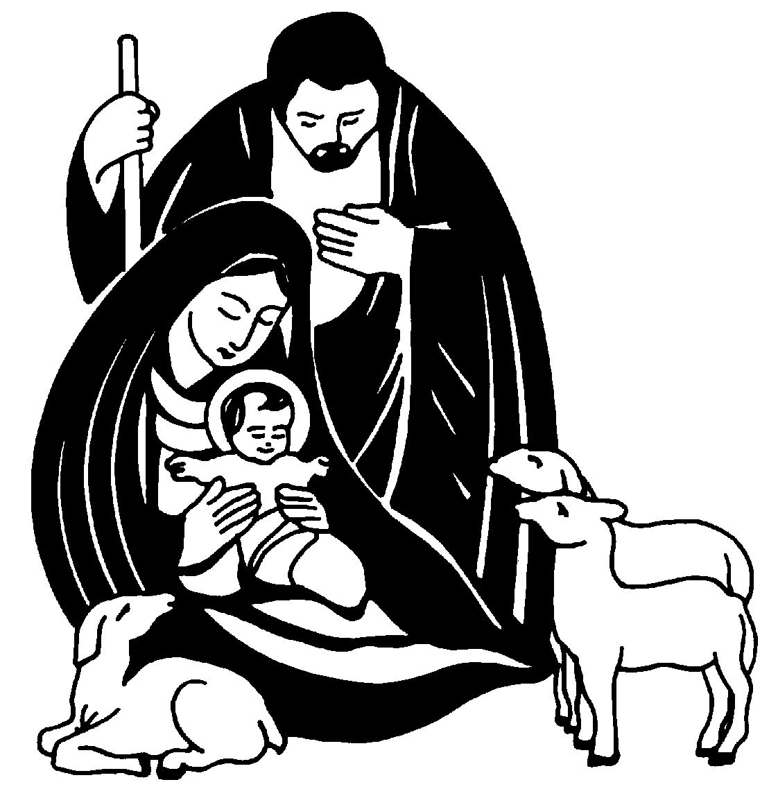 Images For > Nativity Scene Clipart