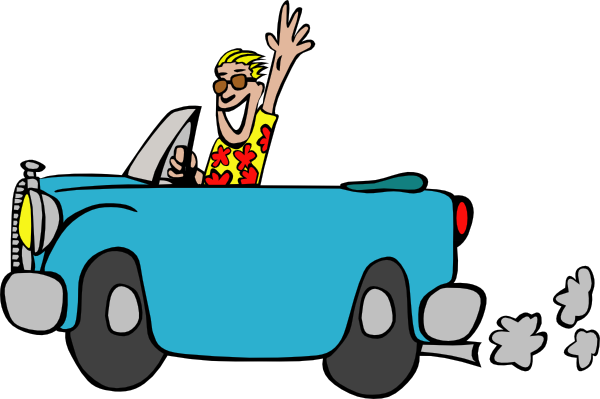 Man Driving Car clip art - vector clip art online, royalty free ...