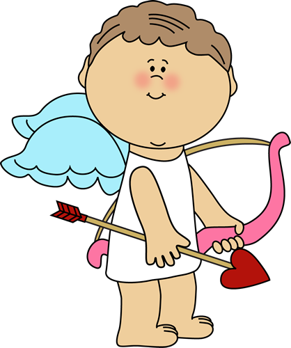 Cute Valentine's Day Cupid Clip Art - Cute Valentine's Day Cupid Image