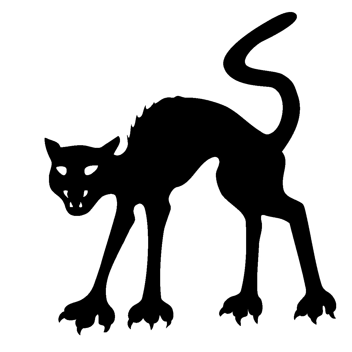 Free Printable Halloween Cat Silhouette