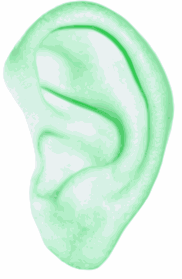 human ear - vector Clip Art