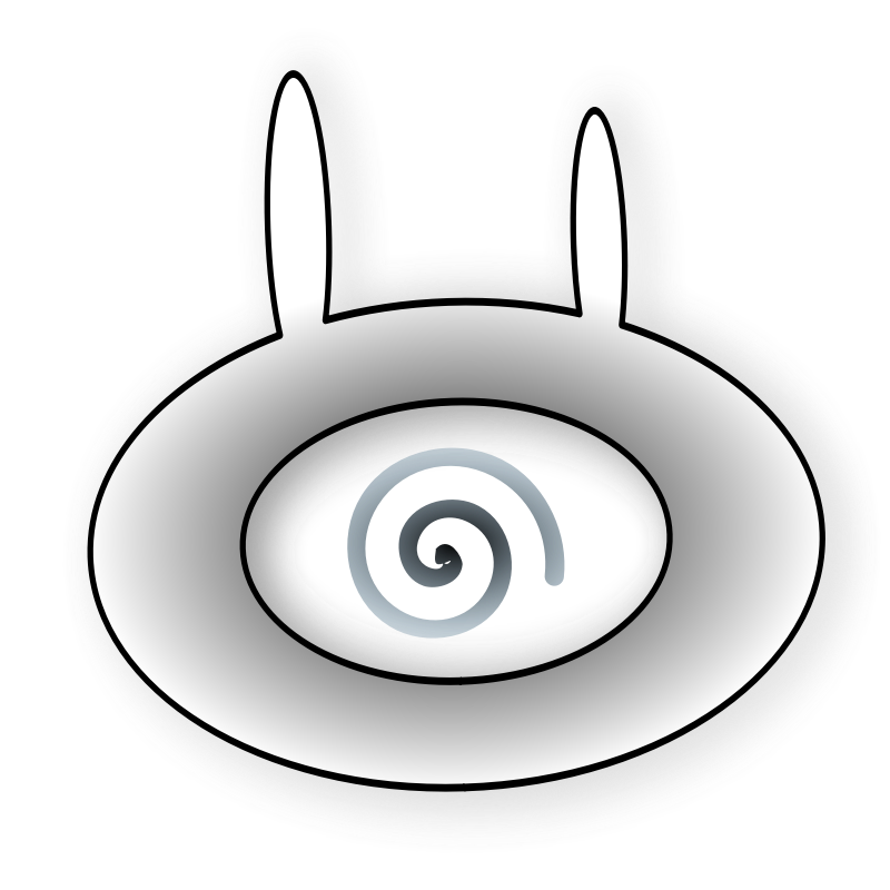 Clipart - Evil bunny eye