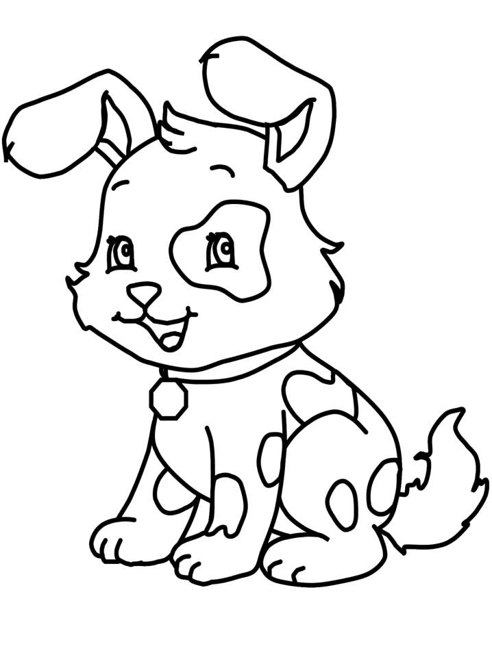 Pictxeer » Cute Puppy Coloring Pages