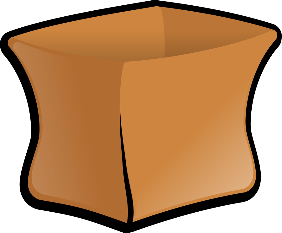 brown paper bag clipart - photo #15