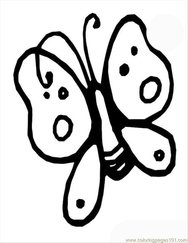 Coloring Pages Nsect Butterfly Summer Spring (Animals > Insects ...