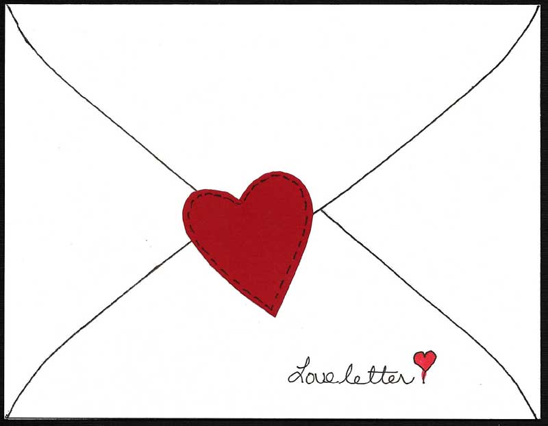 Make Faux Appliqué Heart Valentines - Greeting Card Ideas - Aunt ...