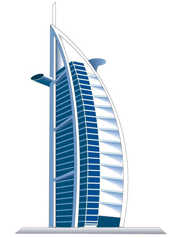 35 Dubai Inspired Vector Artworks - Time of the Giants