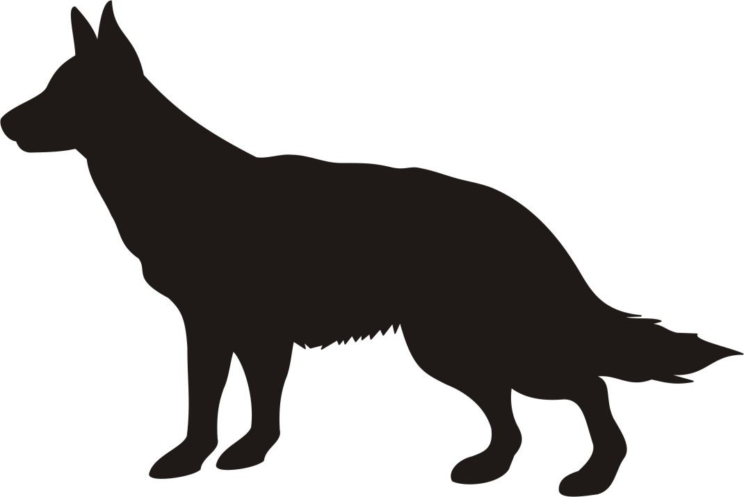 clipart dog silhouette - photo #30