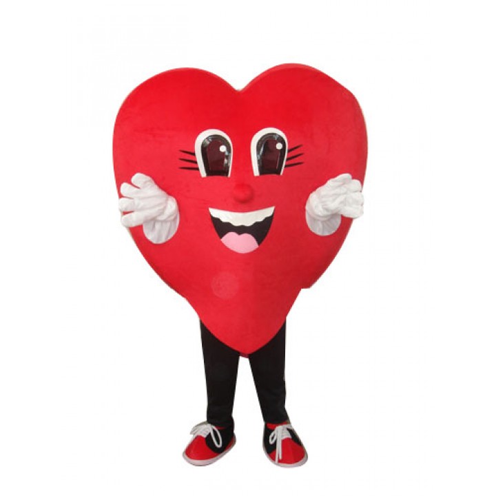 Children Adult Size Big Red Loving Heart Romantic Mascot Costume ...