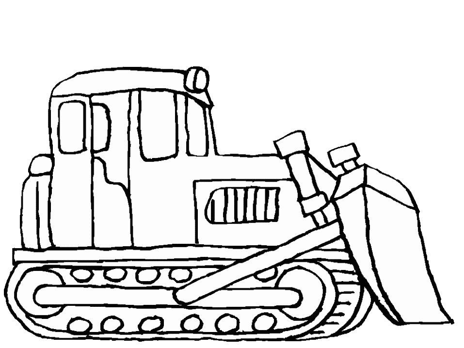 Bulldozer Colouring In | Kids Coloring Pages | Printable Free ...
