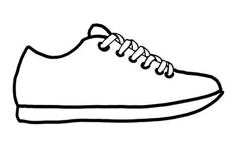Shoe Outline Template | Fashion Trends