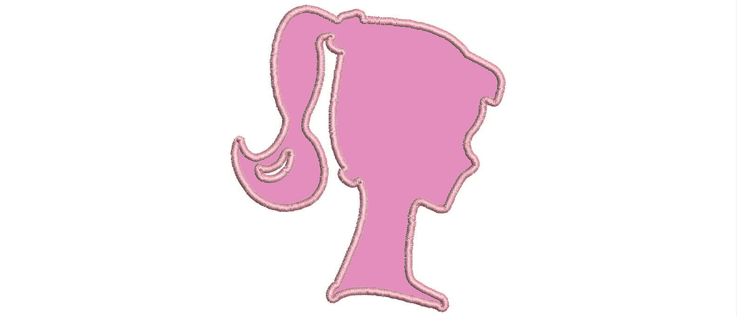 Pin Vintage Silhouette Barbie Pink And Black Party Collection ...