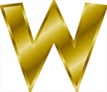 Free gold-letter-W Clipart - Free Clipart Graphics, Images and ...