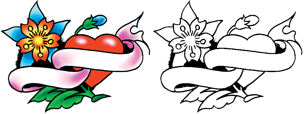 Pick Your Ink - FREE Heart Tattoo Designs from Spaulding & Rogers