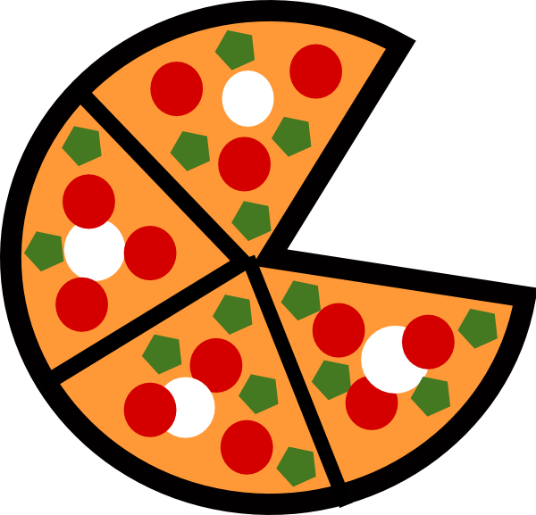 Pizza Slices clip art - vector clip art online, royalty free ...