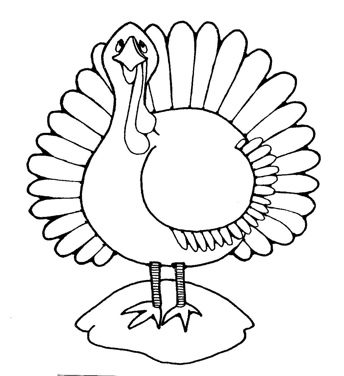 Turkey Line Drawing - ClipArt Best