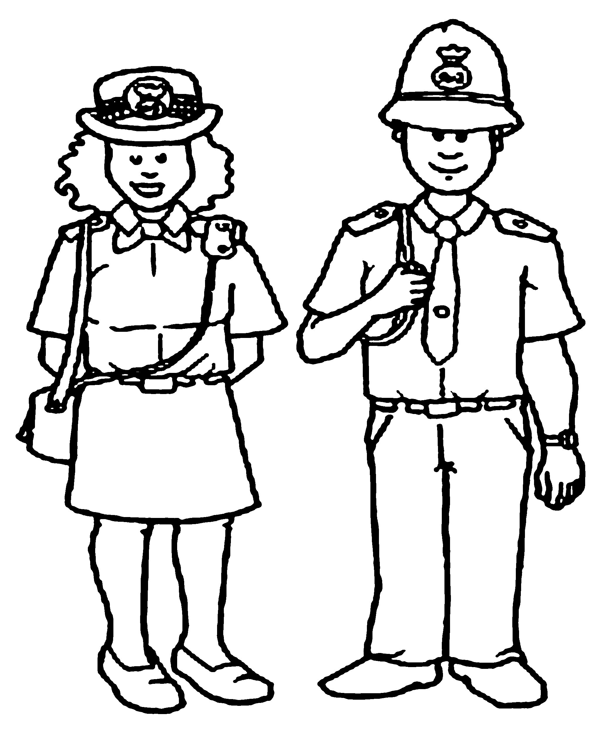 man and woman coloring pages - photo #8
