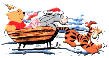 Pooh Winter HolidaysClipart