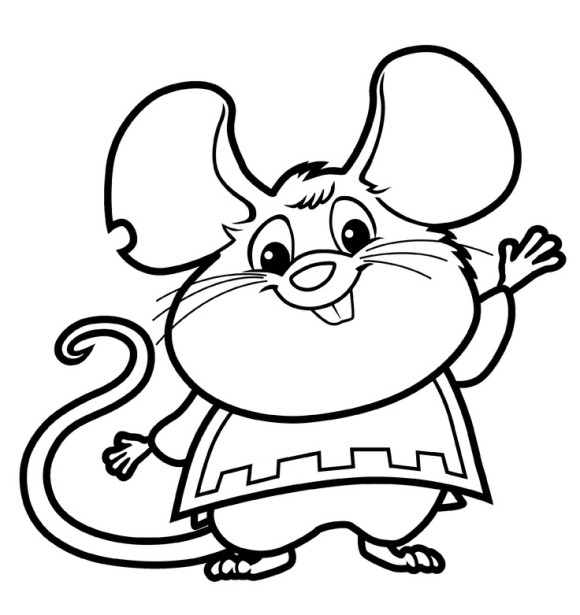 Mouse Cartoon Preschool Coloring Pages Free - Cartoon Coloring ...