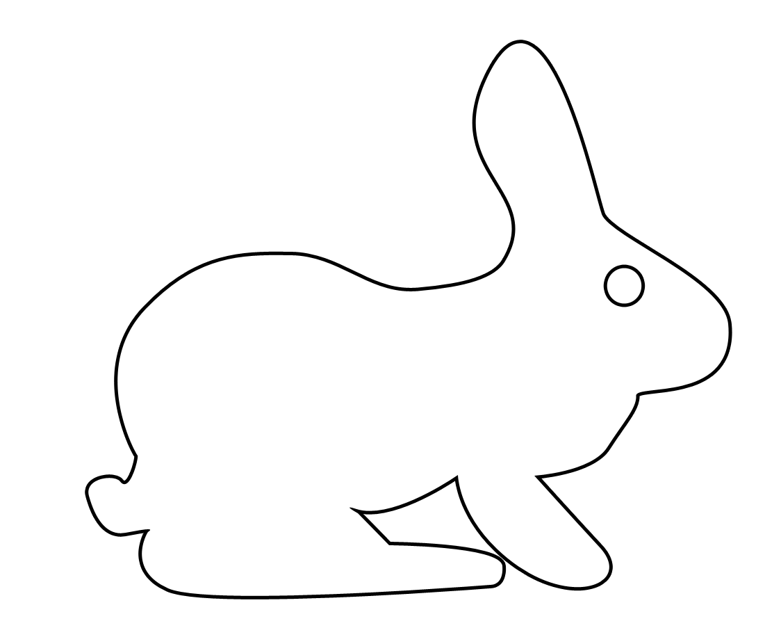 Bunny Rabbit Outline - ClipArt Best