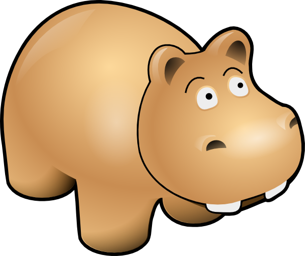 Hippo clip art - vector clip art online, royalty free & public domain