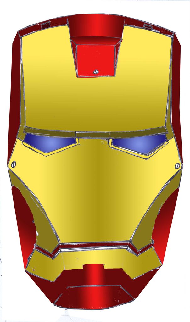Iron Man Face Mask Printable Images & Pictures - Becuo
