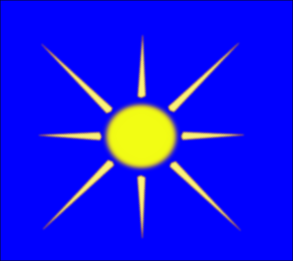 Sun With Blue Sky clip art - vector clip art online, royalty free ...