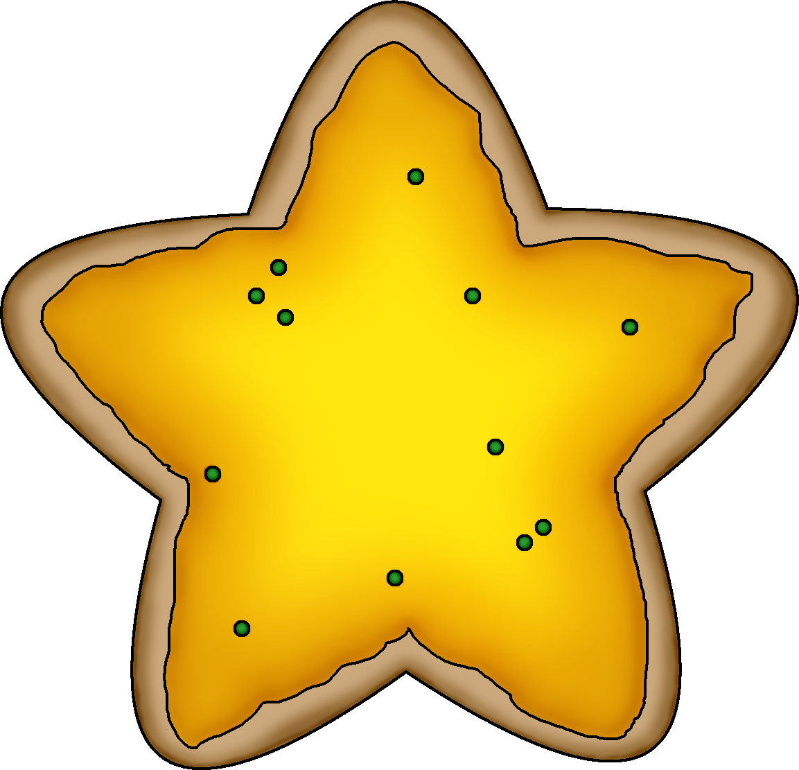 Star Christmas Cookie Clipart | Clipart Panda - Free Clipart Images