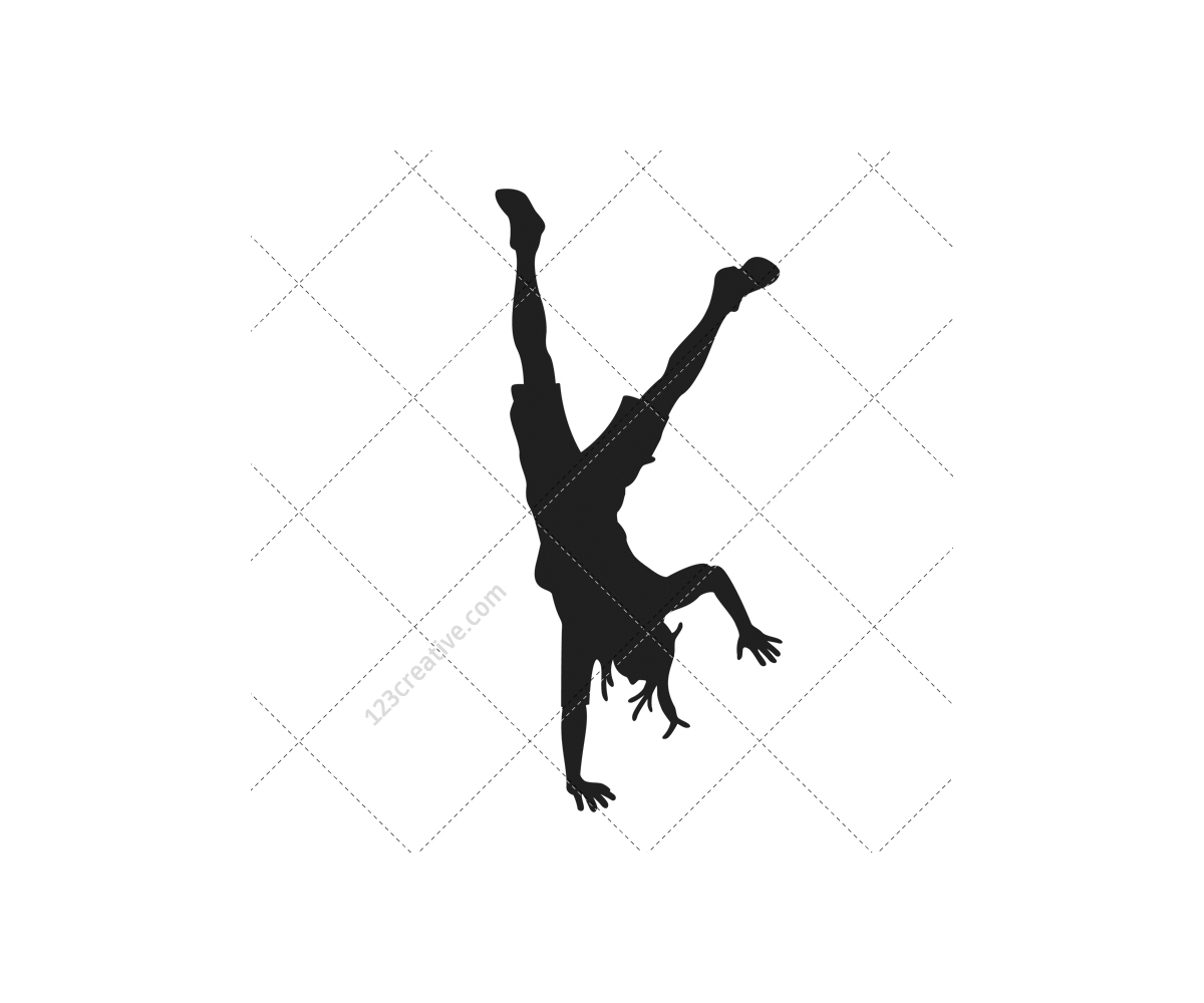 Breakdance silhouettes vector pack - royalty free hip hop vectors ...