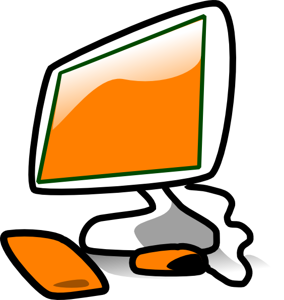 Free Orange Personal Computer Clip Art - ClipArt Best - ClipArt Best