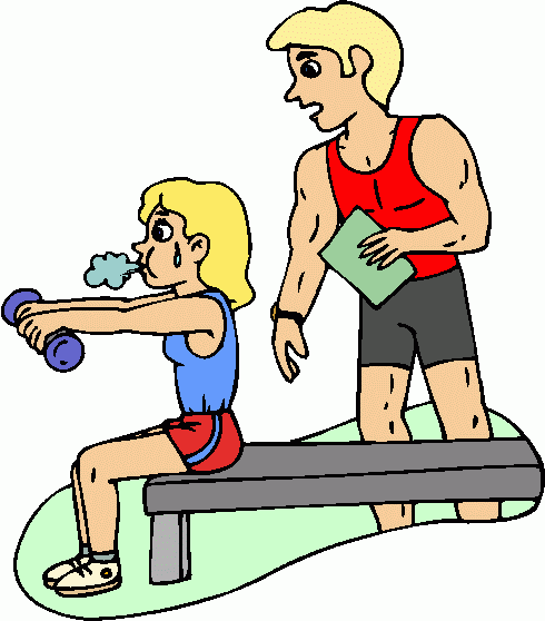 fitness trainer clipart - photo #1