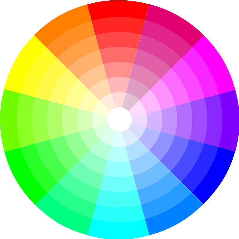 Clipart - Color Wheel (12x7)