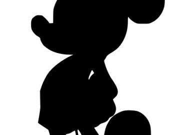 Mickey Mouse Head Silhouette Printable Images & Pictures - Becuo